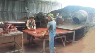 Các bước sản xuất gạch giả đá